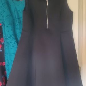 Black Sleeveless Scuba Dress